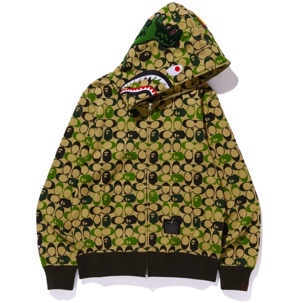 BAPE x Coach Shark Full Zip Hoodie